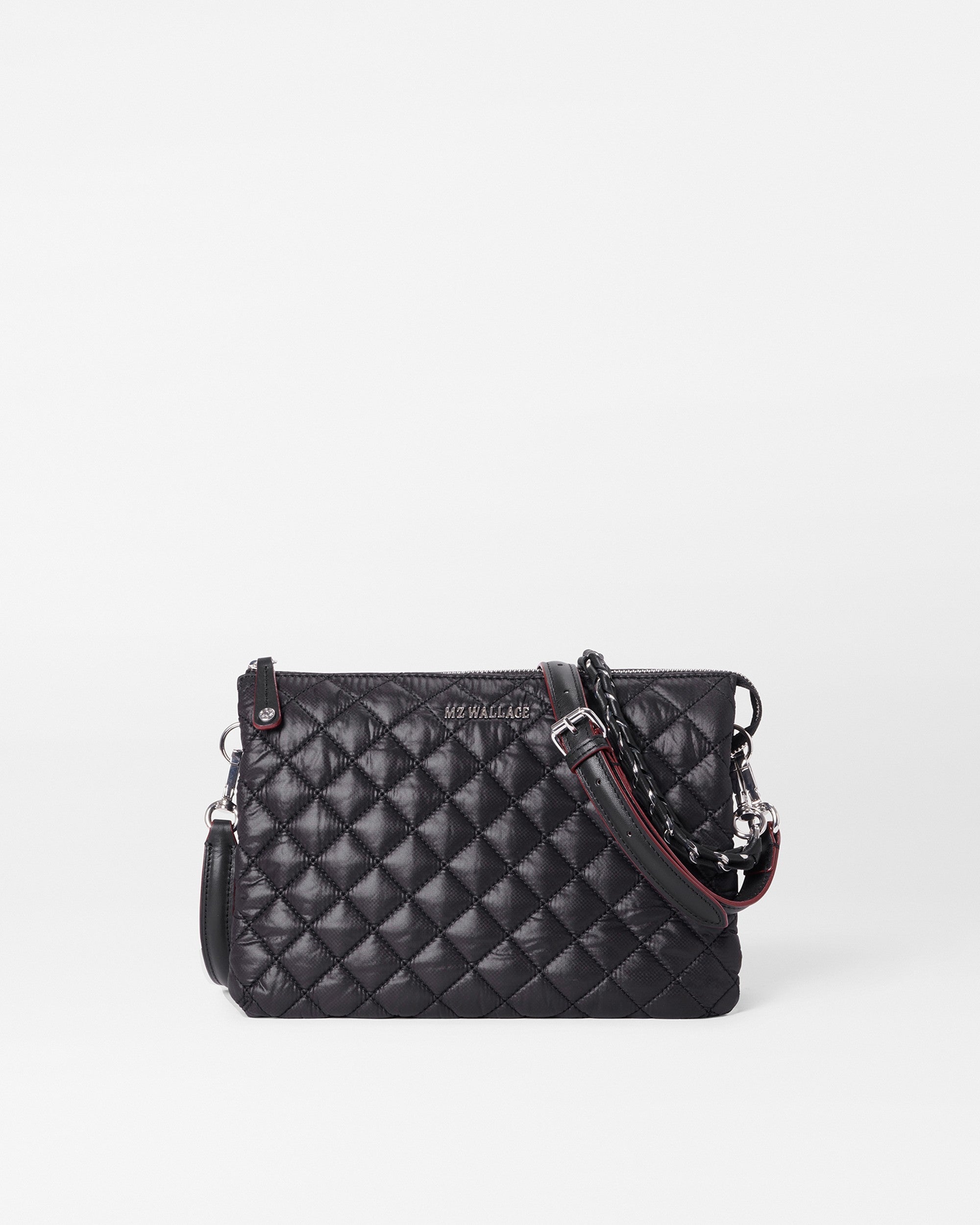 MZ Wallace Black Crosby Pippa Large Crossbody Handbag | MZ Wallace
