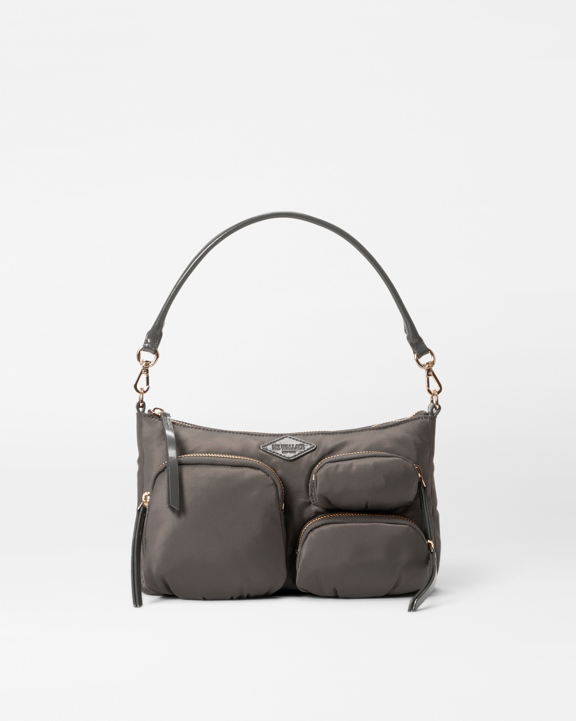 MZ Wallace Magnet Gray Chelsea Petite Shoulder Bag - Small Luxury