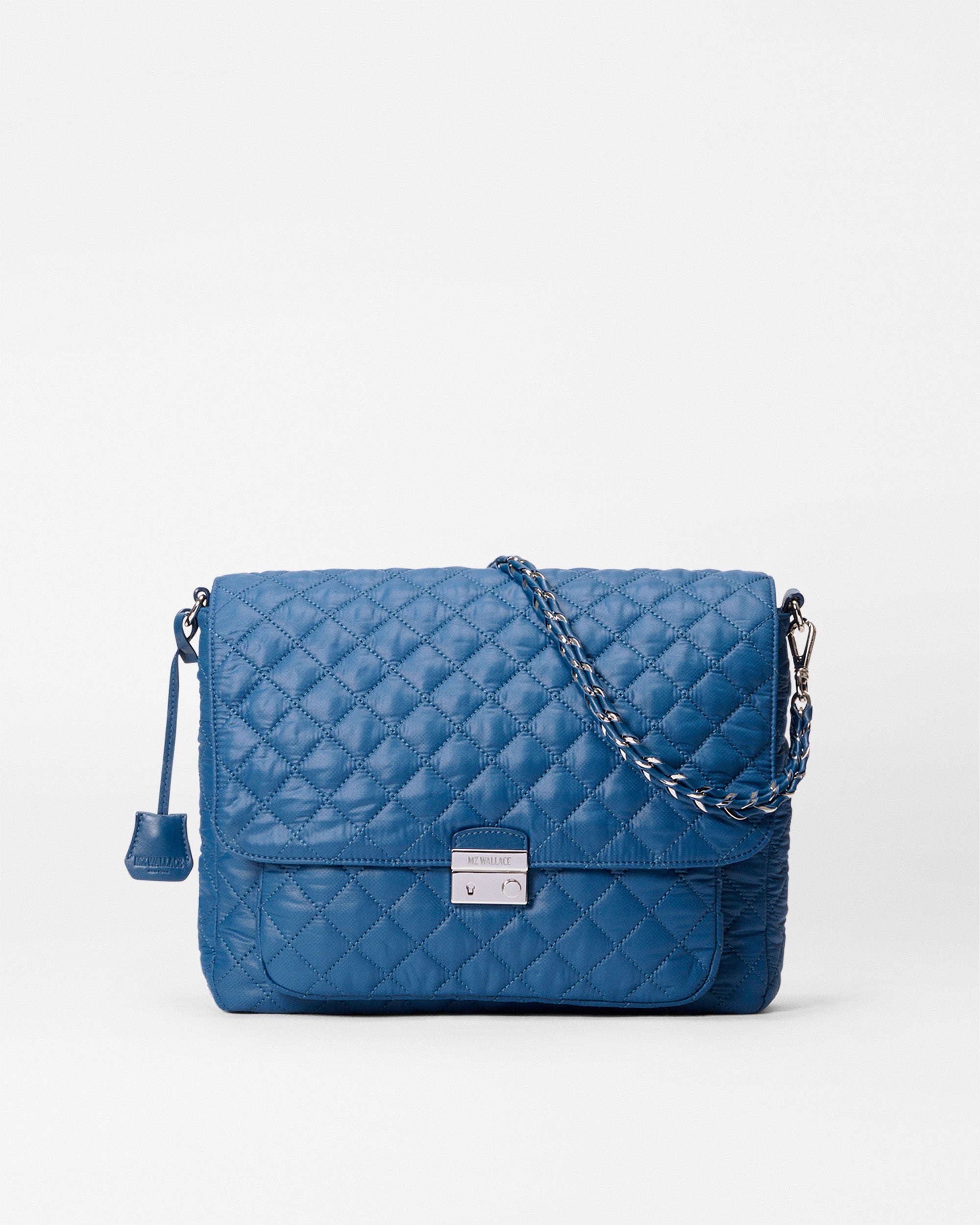 MZ Wallace French Blue Large Crosby Lock Crossbody Bag | MZ