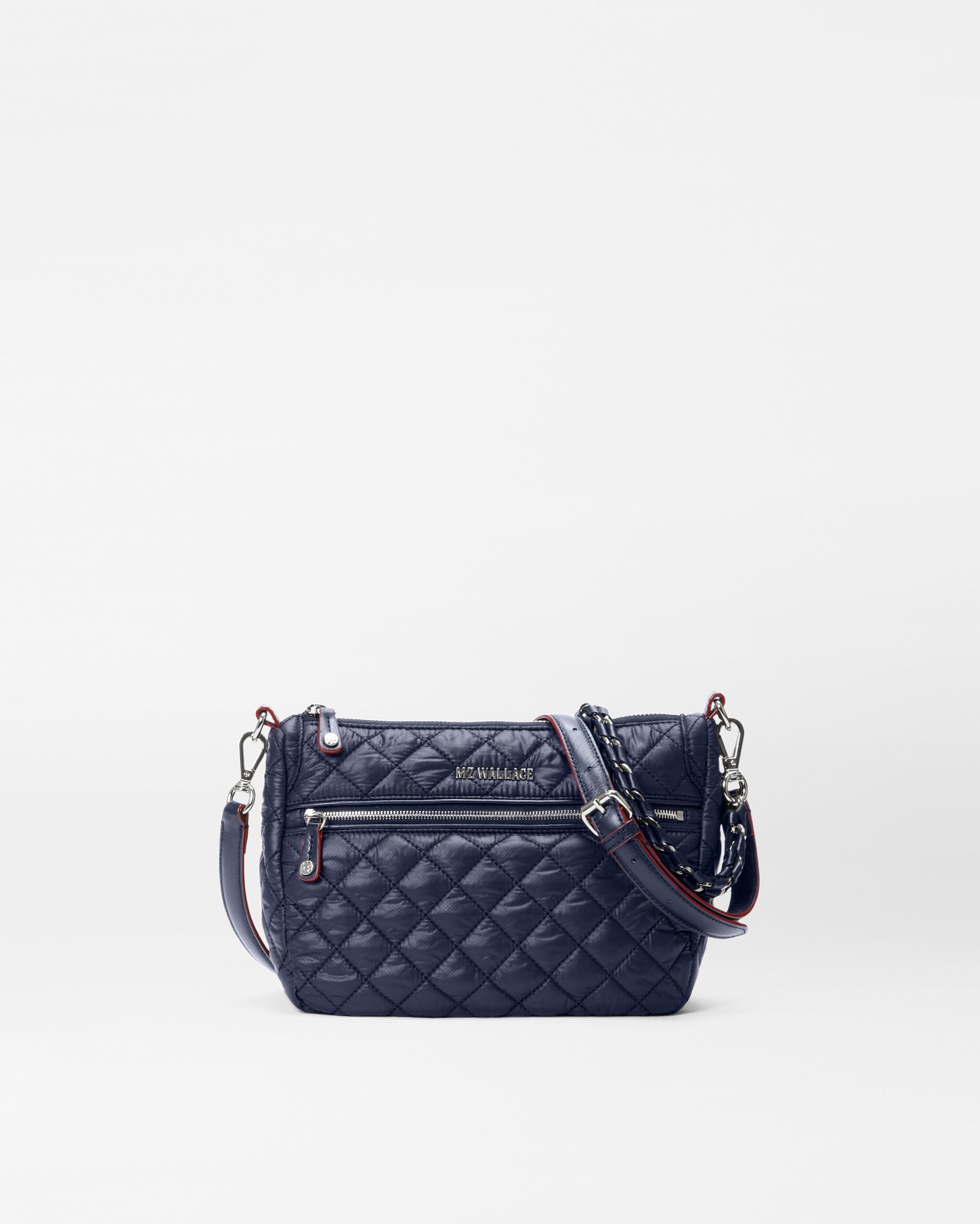 MZ Wallace Dawn Navy Blue Crosby Ella Crossbody Bag | MZ Wallace
