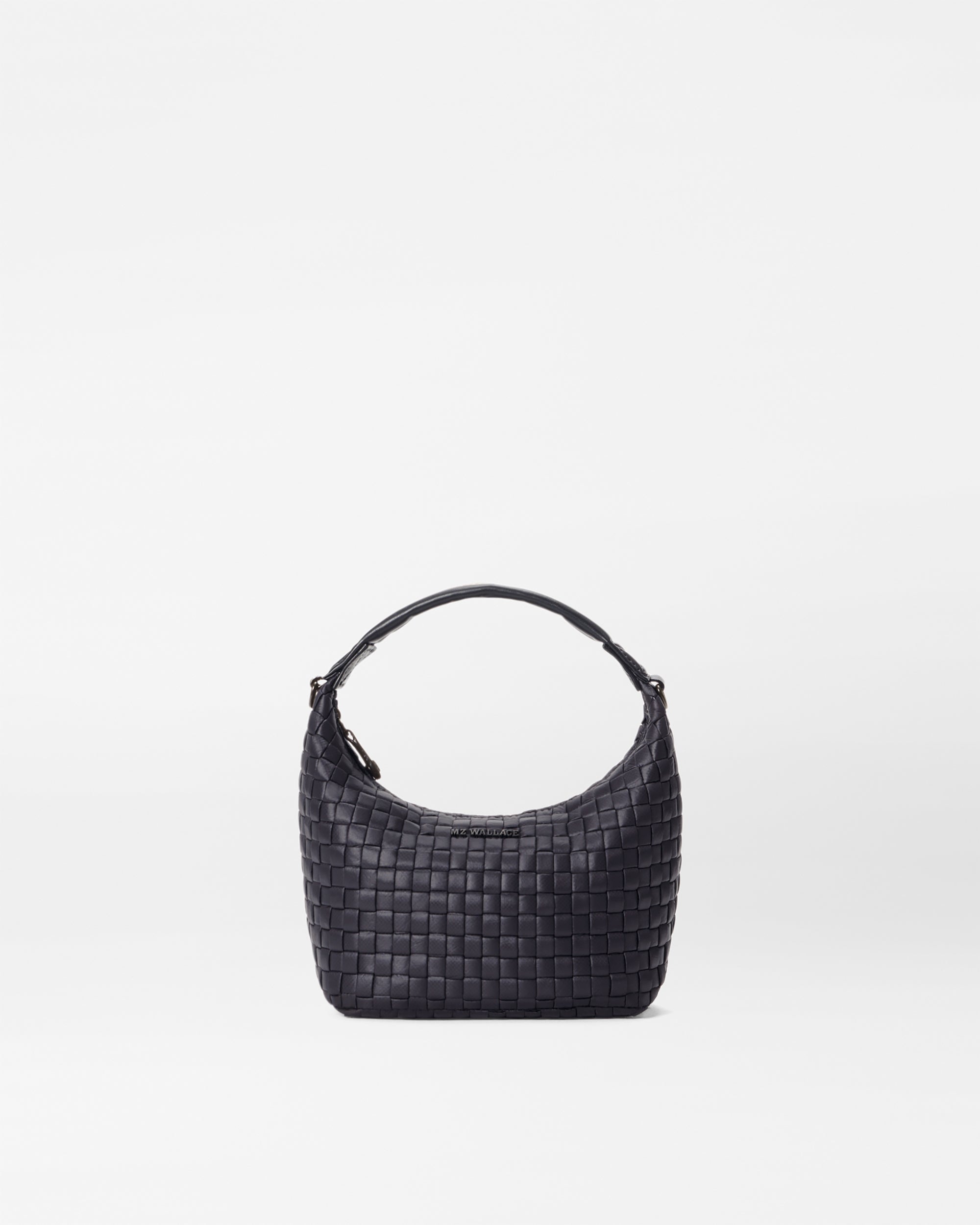 MZ Wallace Black Mini Woven Hobo Handbag | MZ Wallace – MZ Wallace