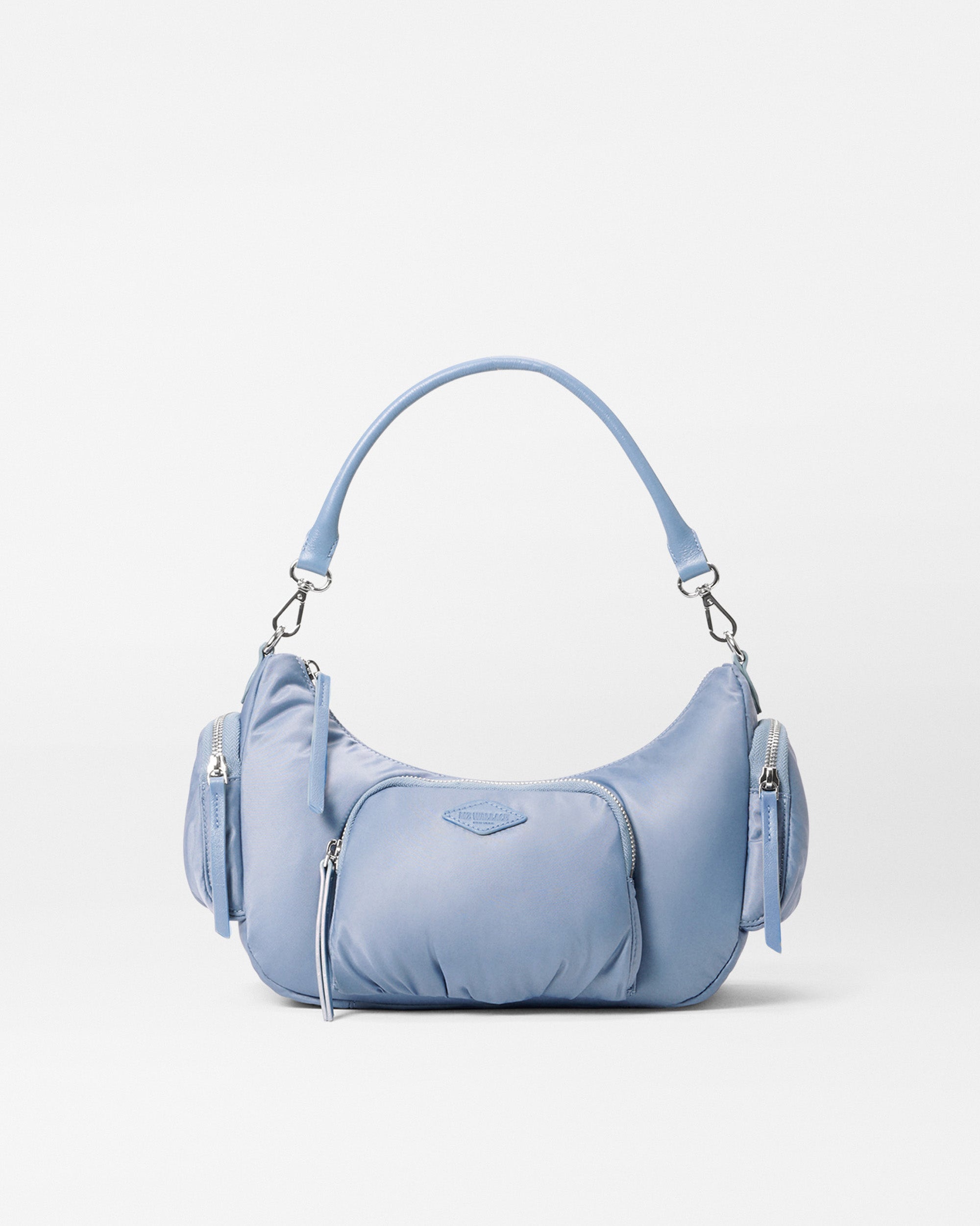 MZ Wallace Stone Blue Medium Chelsea Shoulder Bag | MZ Wallace