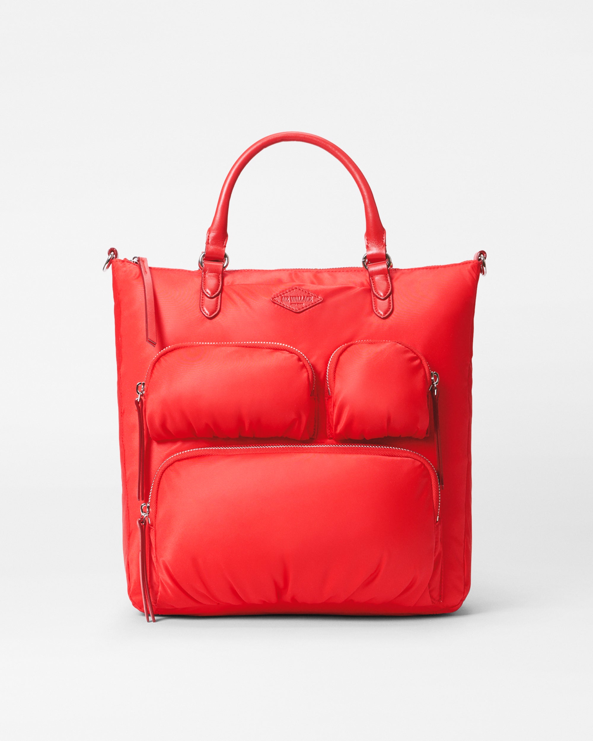 MZ Wallace Bright Cherry Red Chelsea Convertible Backpack | MZ