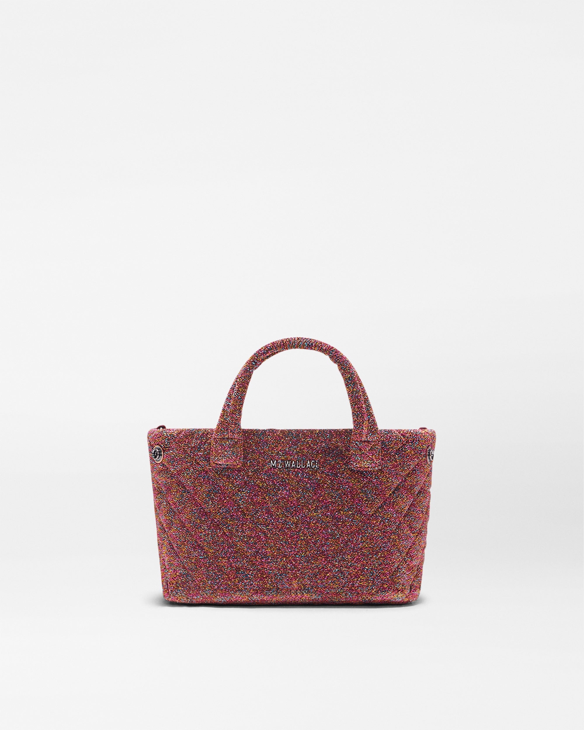 MZ Wallace Fire Opal Shimmer Mini City Tote Bag - Luxury Tote