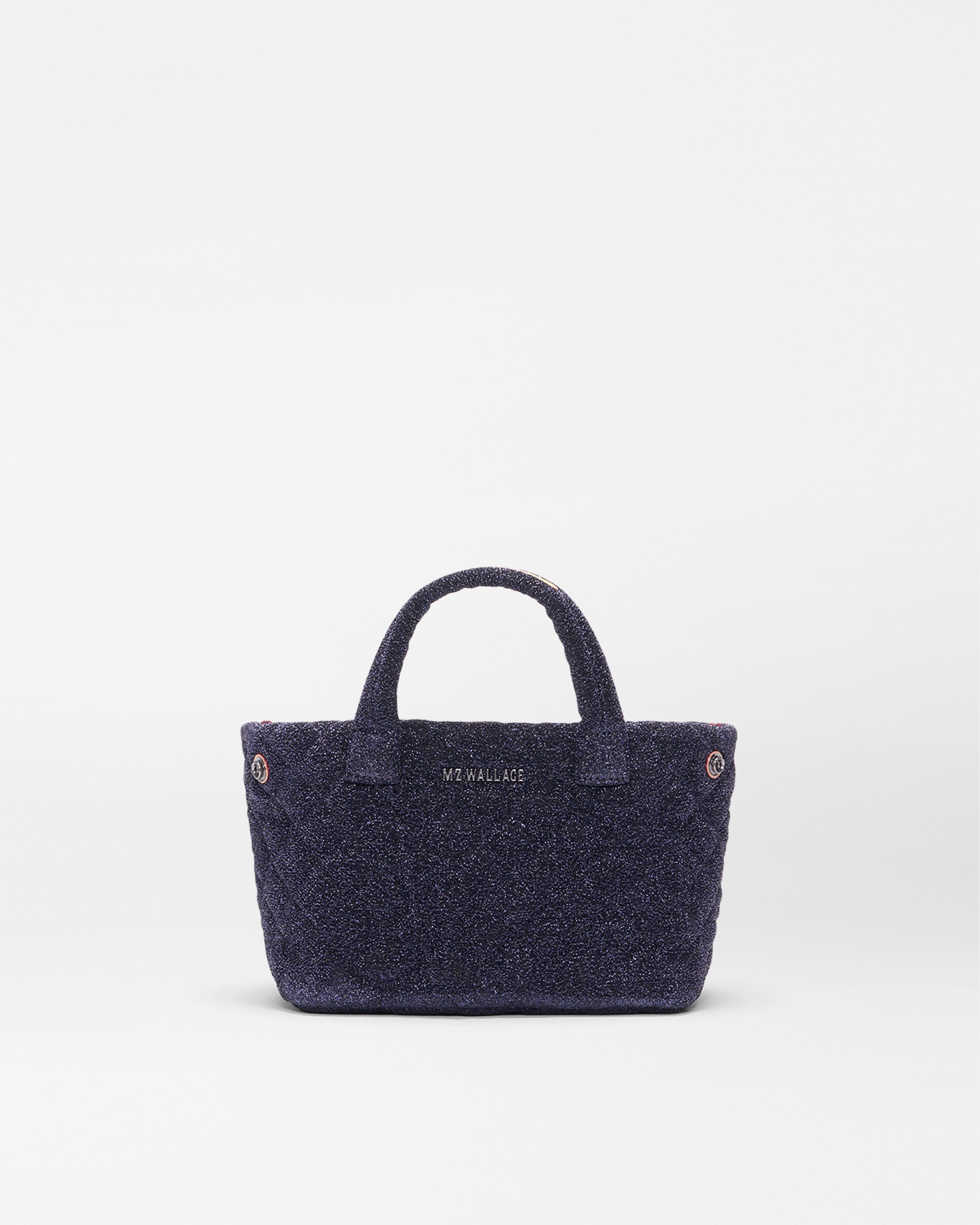 MZ Wallace Midnight Blue Shimmer Mini City Tote Bag - Luxury Tote
