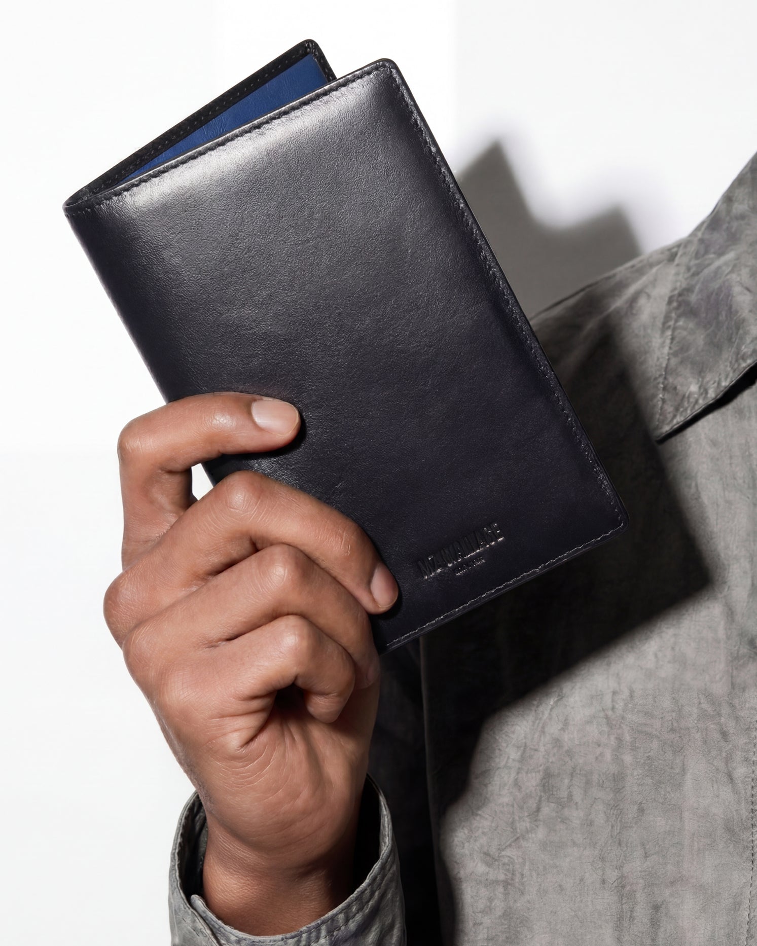 MZ Wallace | Black Leather Owen Travel Wallet
