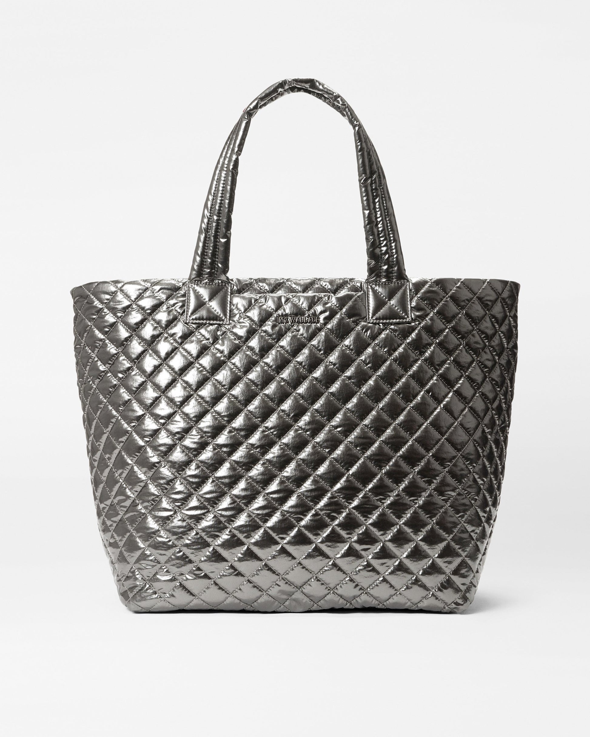 Pewter Metallic Large Metro Tote Deluxe