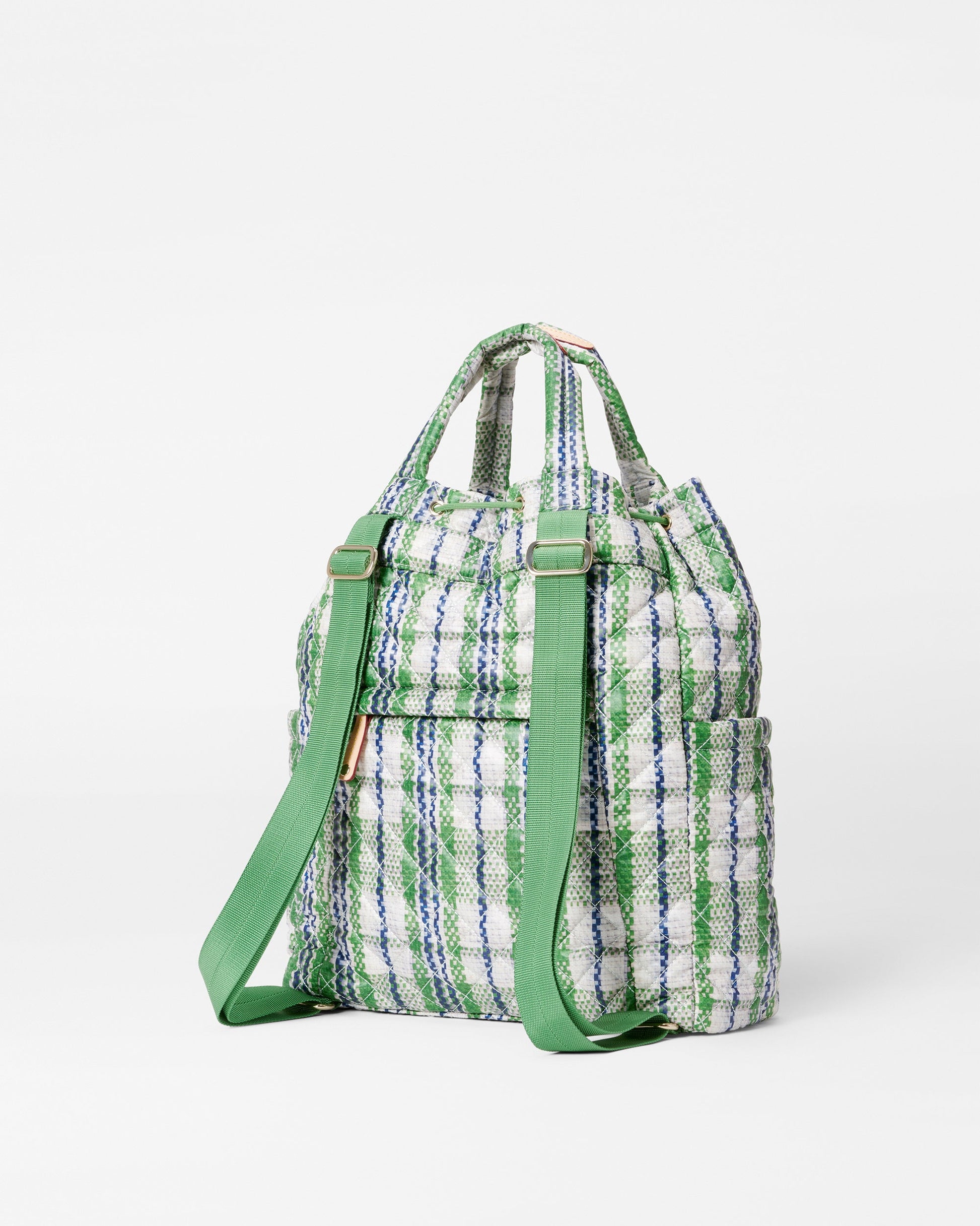 Spring Plaid Metro Convertible Backpack