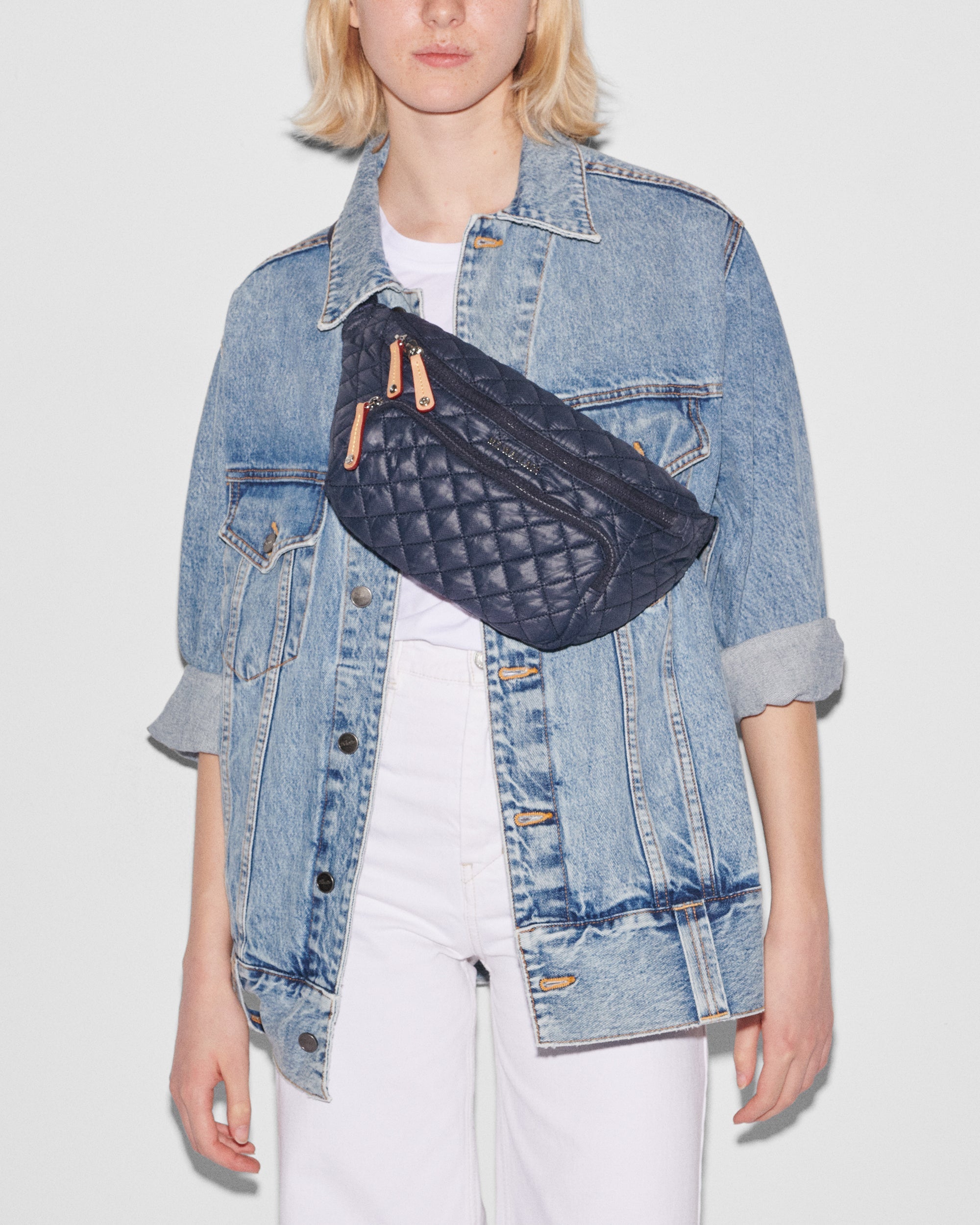 Navy Metro Sling Bag