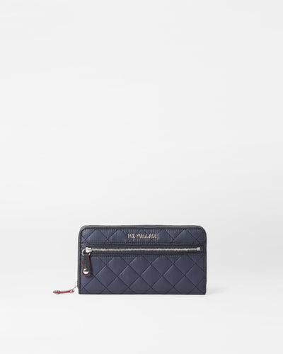Navy Long Crosby Wallet