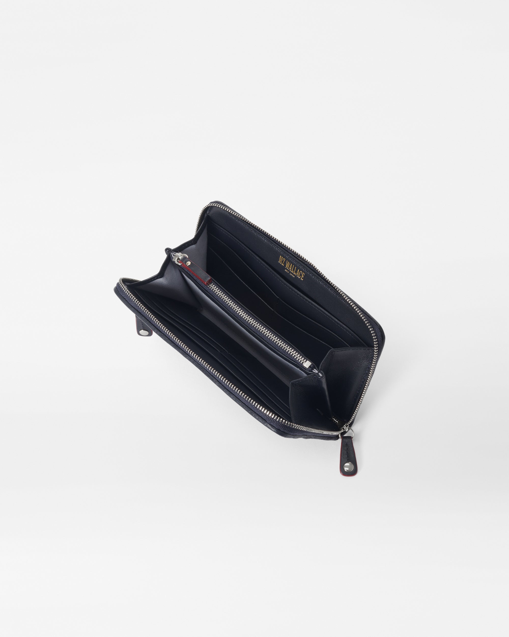 Navy Long Crosby Wallet
