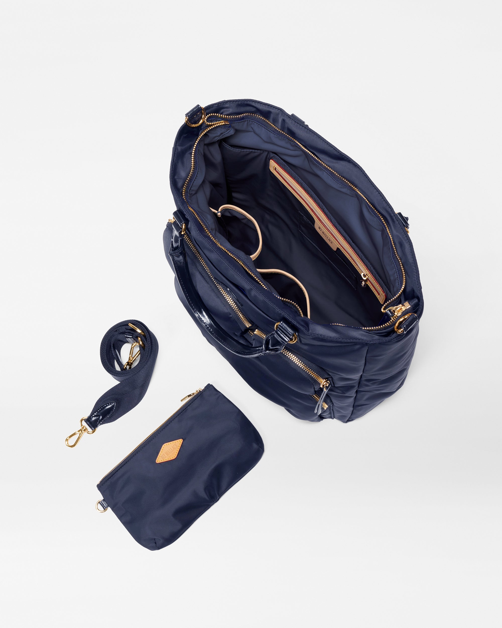 Navy Large Chelsea Top Handle Tote
