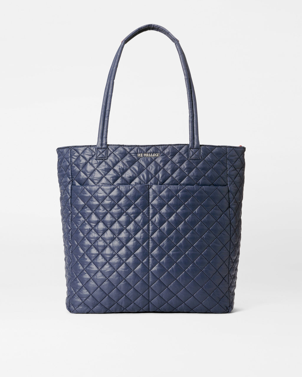 Navy Large Quilted Tote Bag