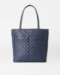 Navy Large Quilted Tote Bag