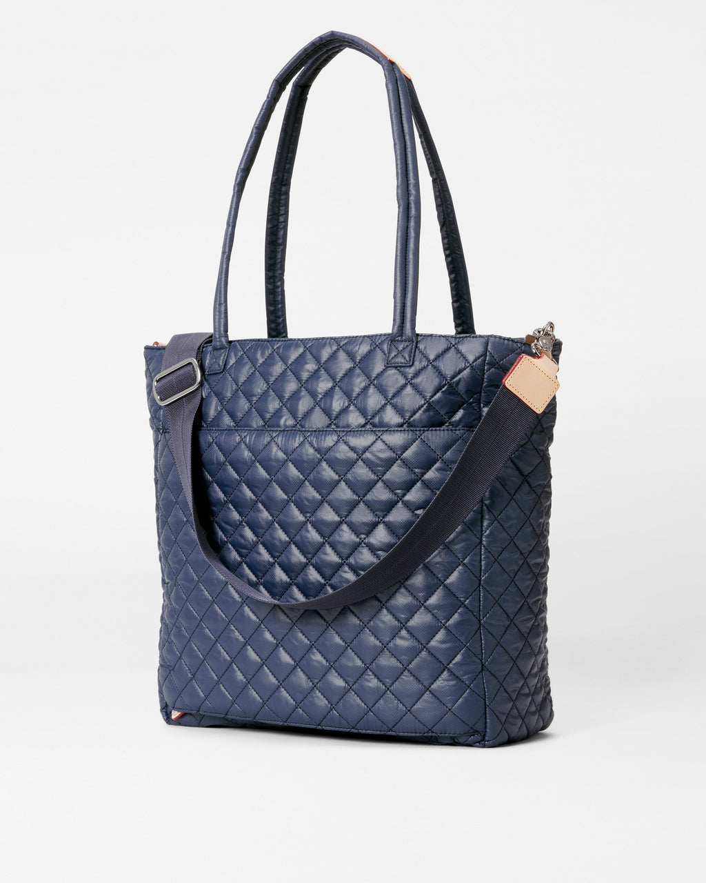 Navy Large Quilted Tote Bag