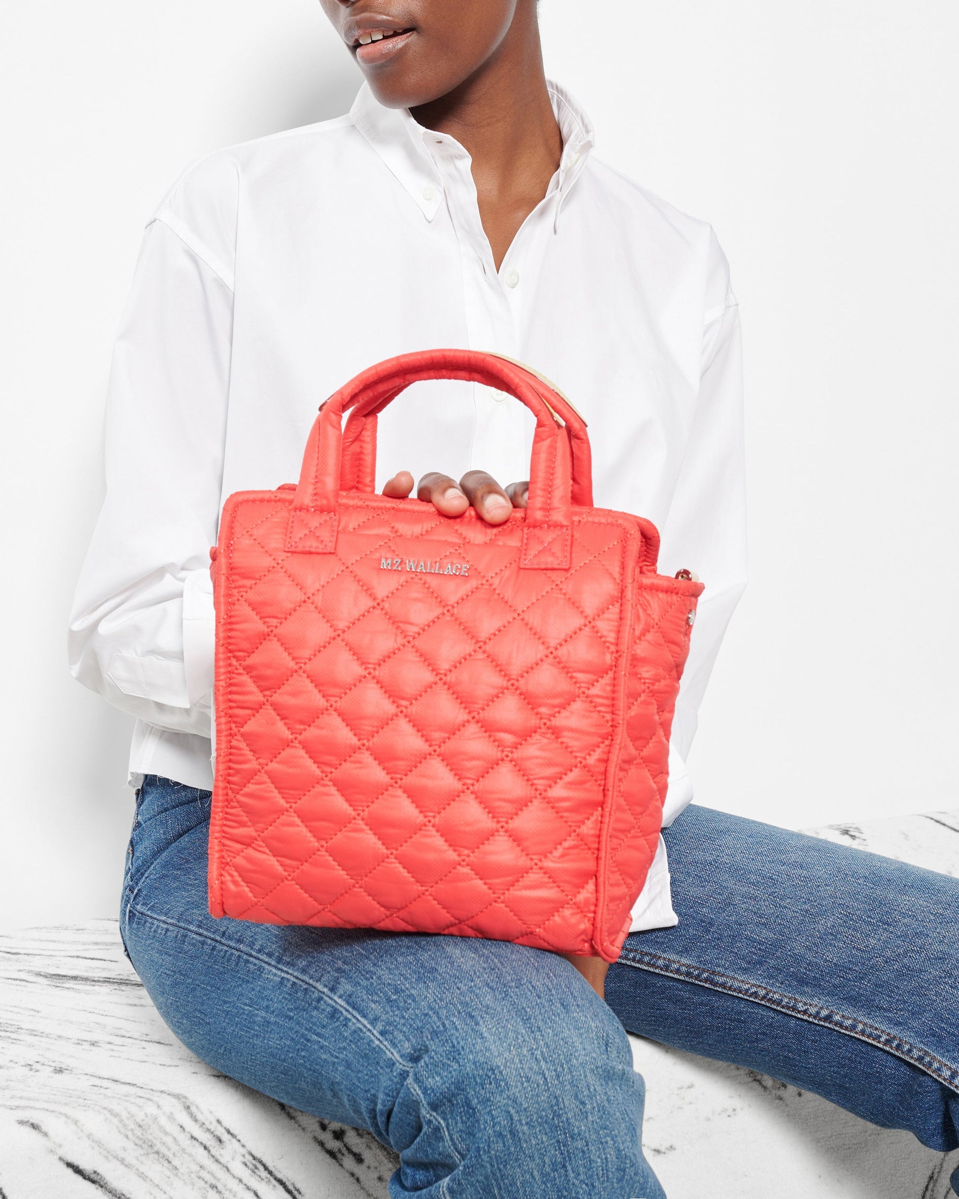 Coral Mini Box Tote
