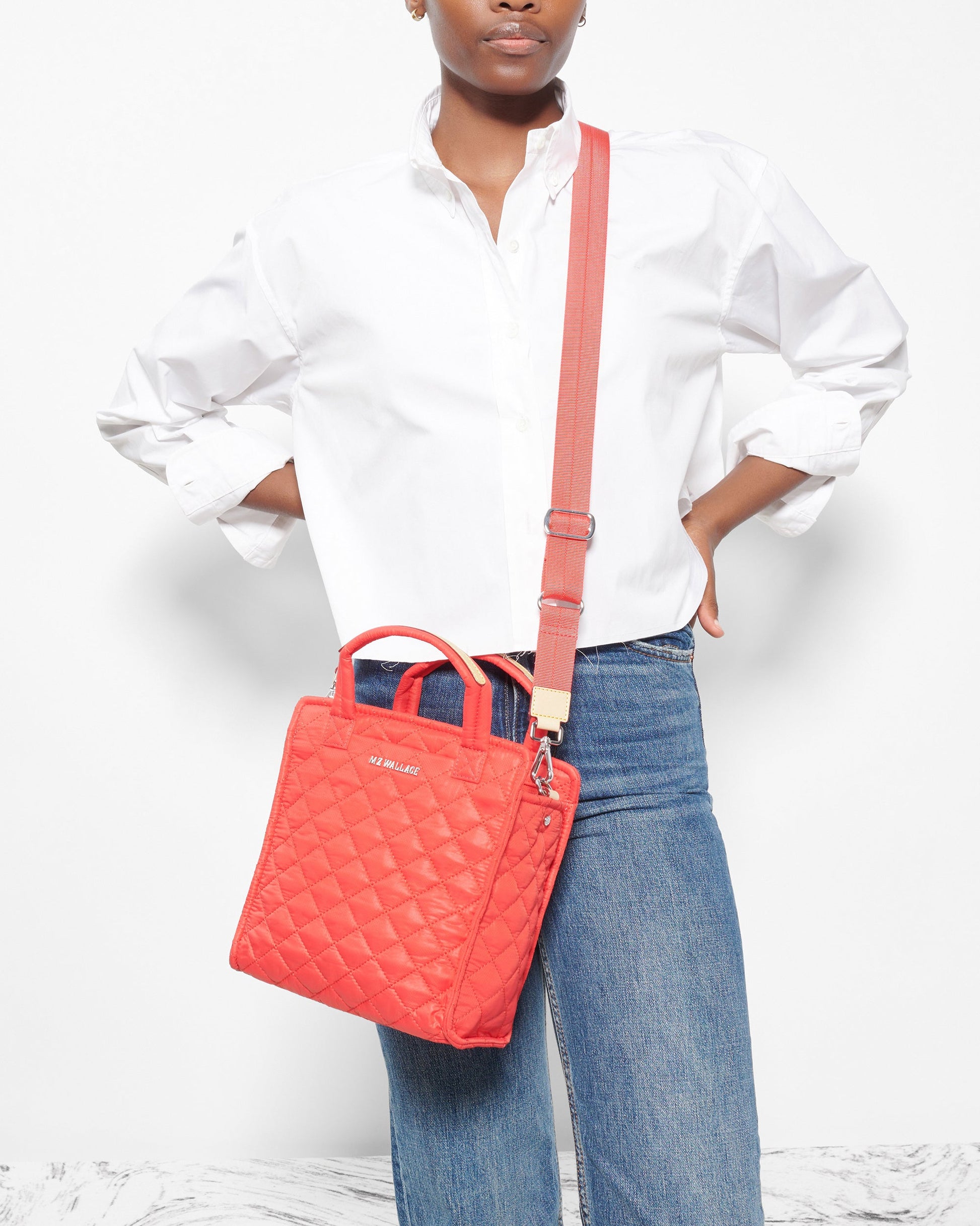 Coral Mini Box Tote