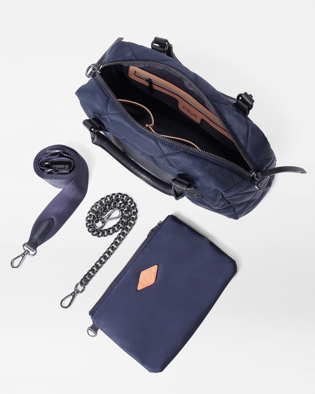Navy Madison Satchel