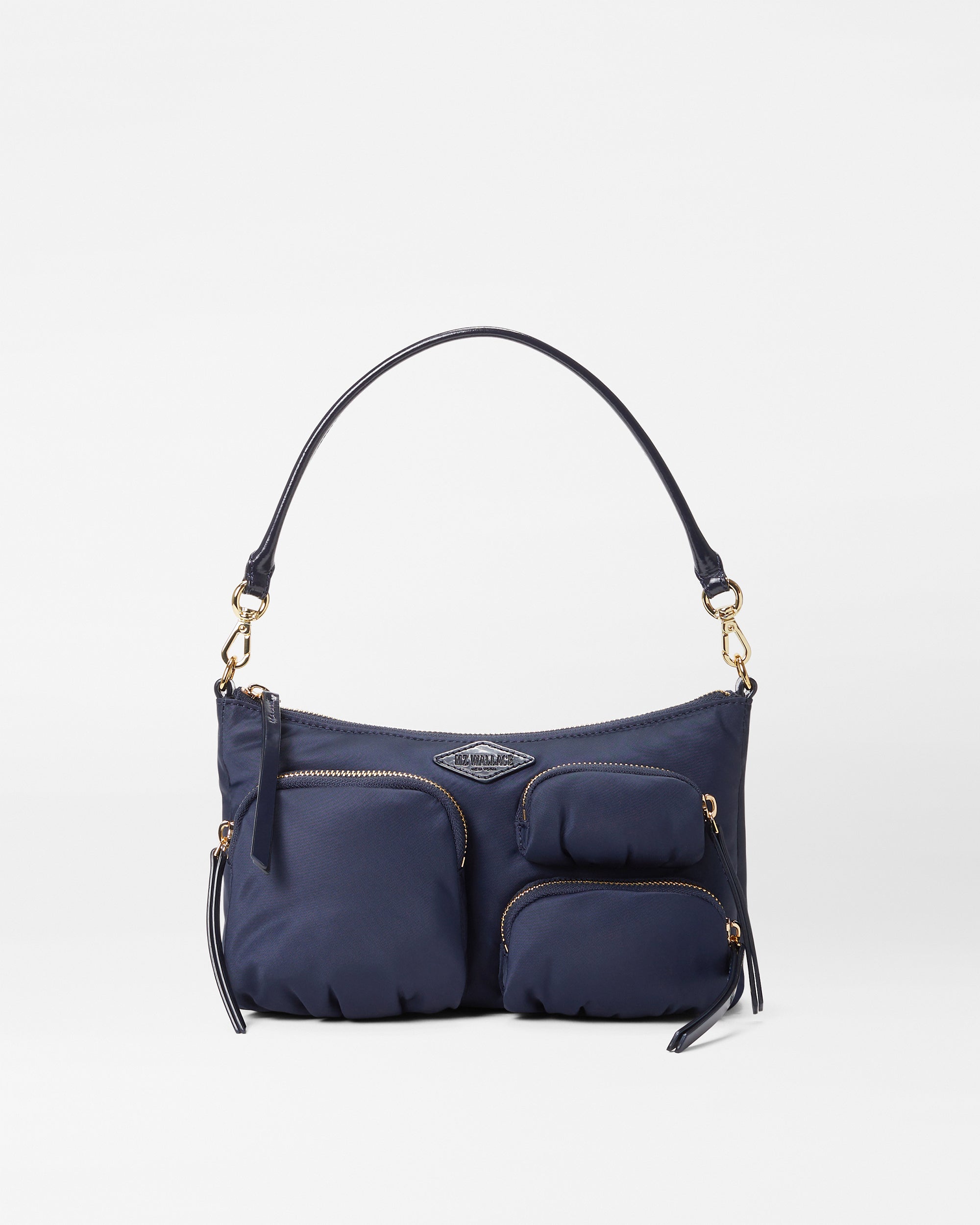 MZ Wallace Magnet Gray Chelsea Petite Shoulder Bag - Small Luxury