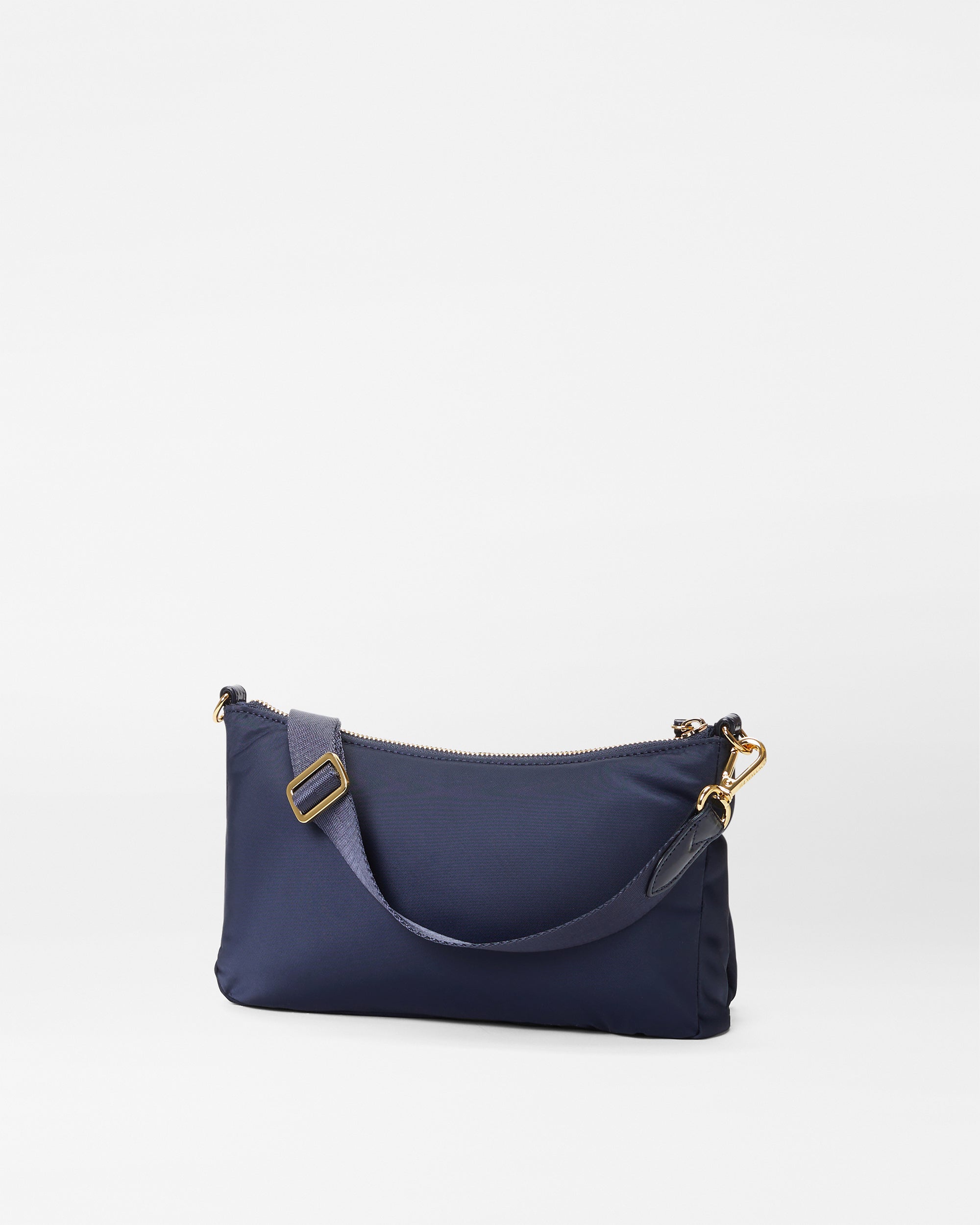 Back view of MZ Wallace Blue Shoulder Purse