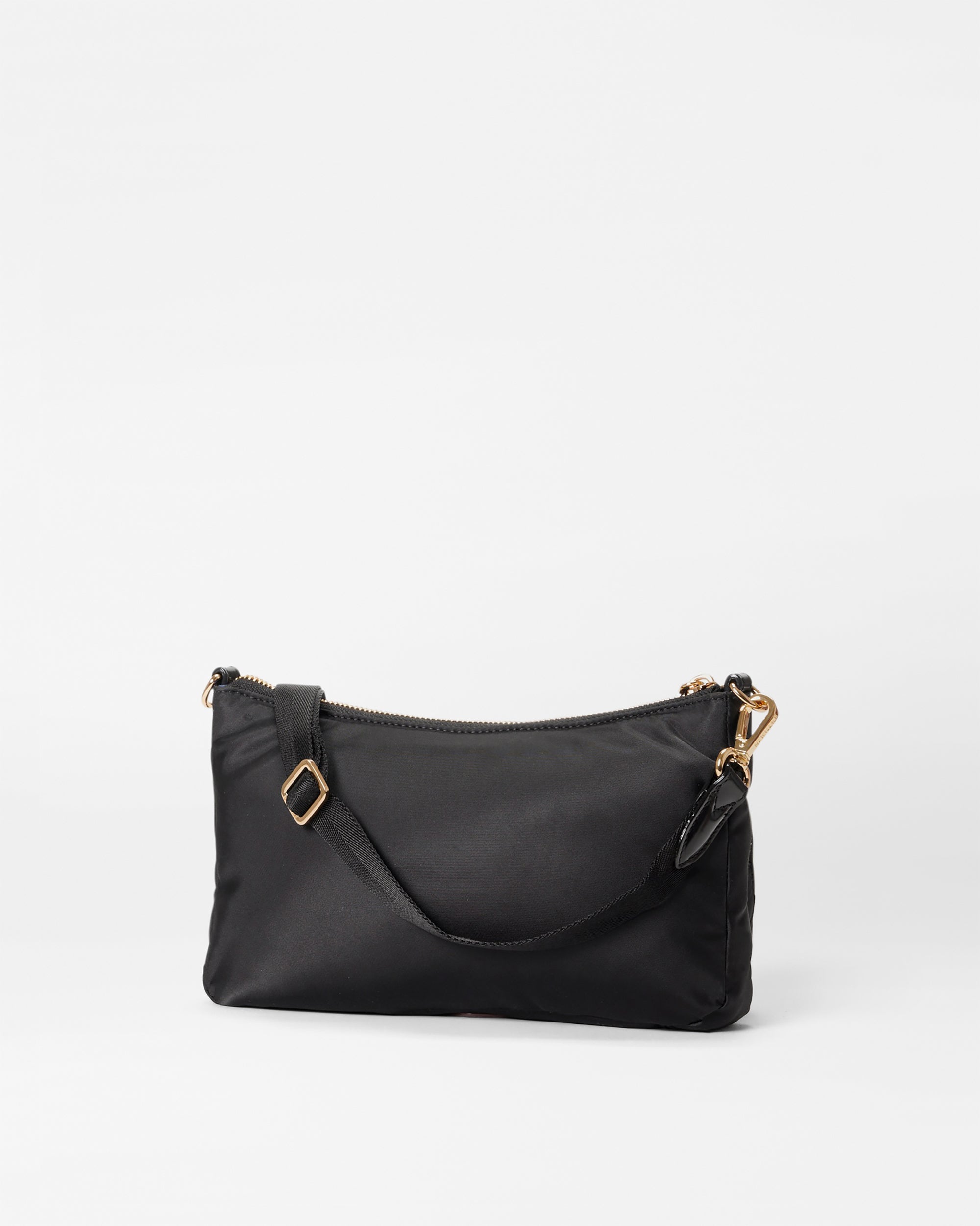 Back view of MZ Wallace Small Black Shoulder Bag