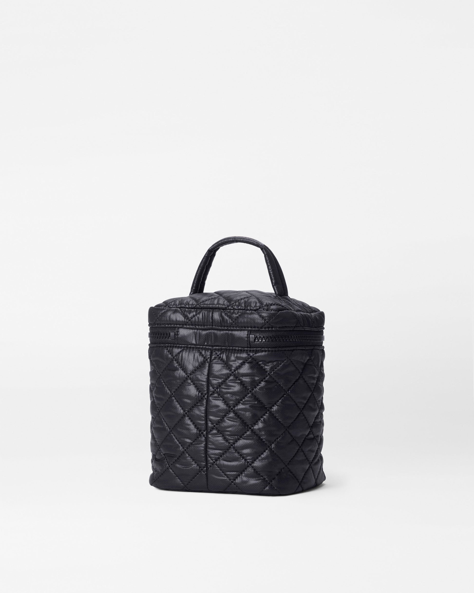 Back view of MZ Wallace Large Black Vanity Bag