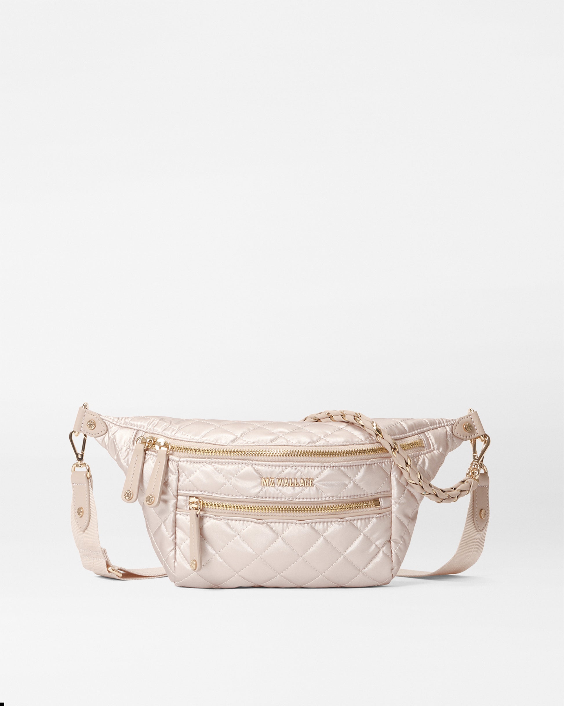 Pale Rose Gold Metallic Small Crosby Crossbody Sling