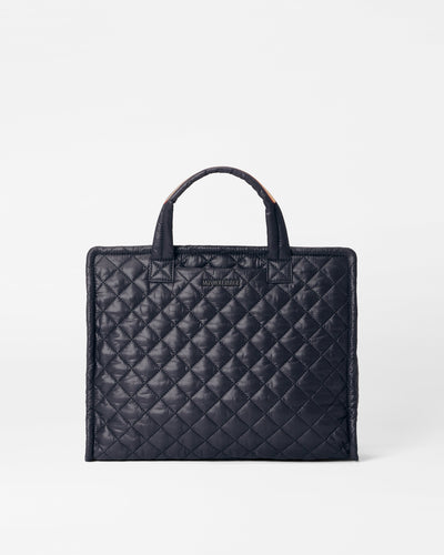 Black Medium Box Tote