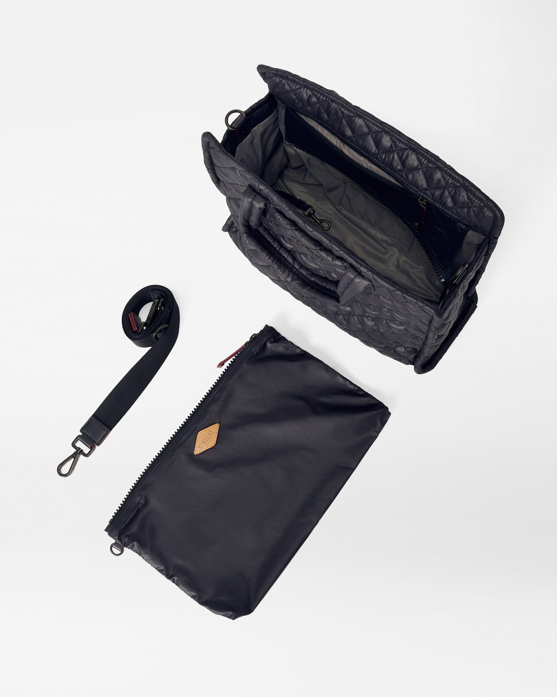 Black Medium Box Tote