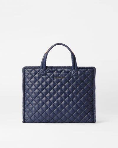 Navy Medium Metro Box Tote