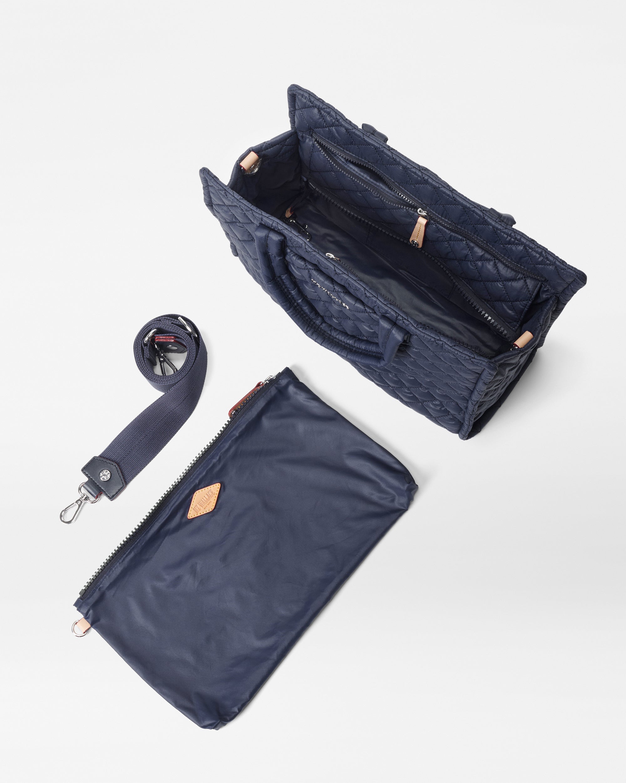 Navy Medium Metro Box Tote