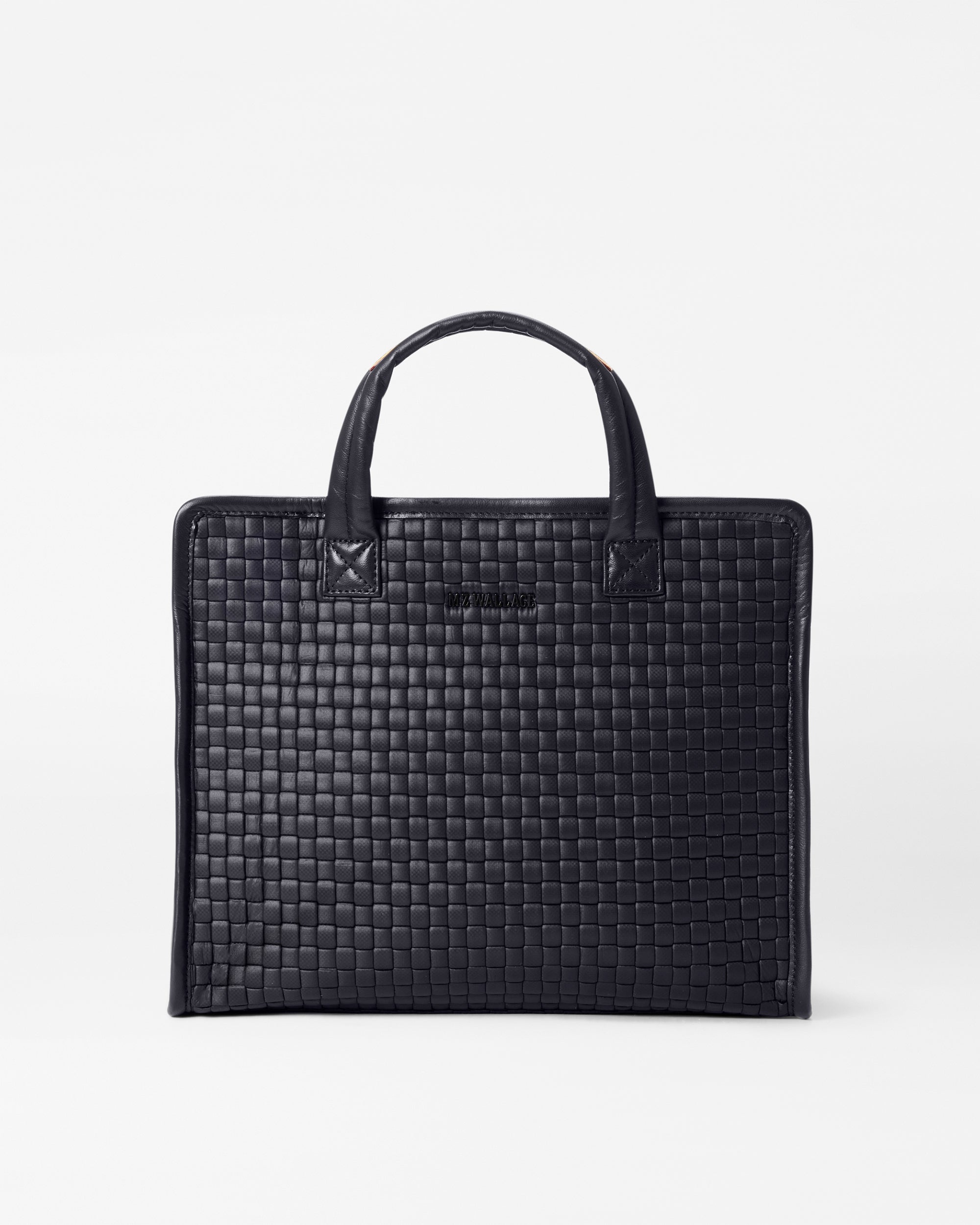 Black Medium Woven Box Tote – MZ Wallace Online Warehouse Sale