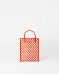 Sandshell/Poppy Woven Micro Woven Box Tote