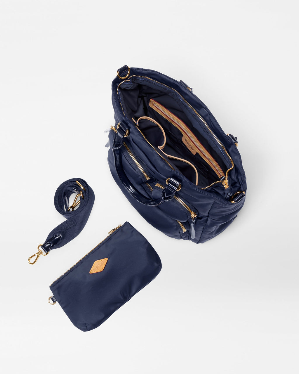 Navy Small Chelsea Top Handle Tote