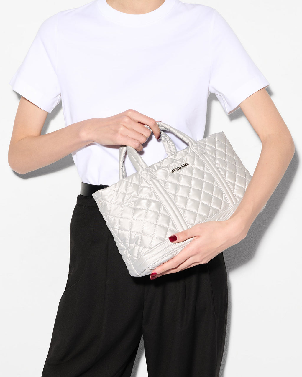 Oyster Metallic Metro Utility Crossbody