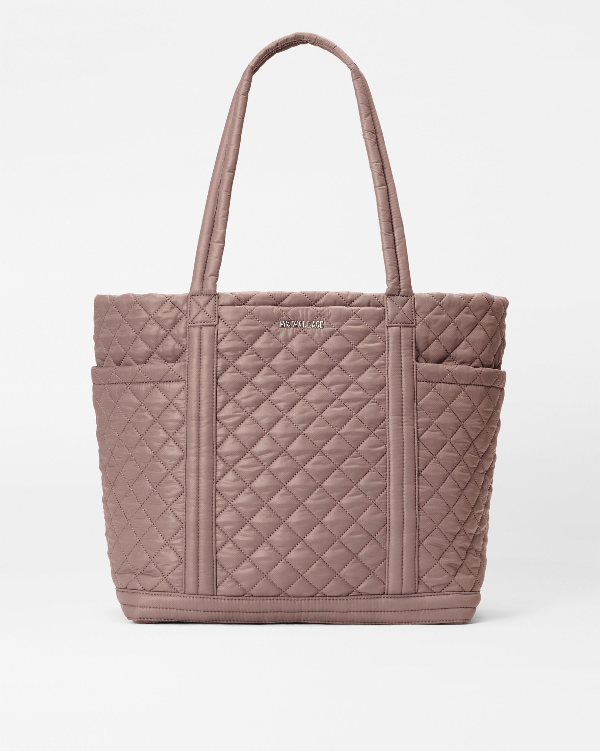 Deluxe Medium Empire Quilted Tote Bag in Mauve | MZ Wallace – MZ