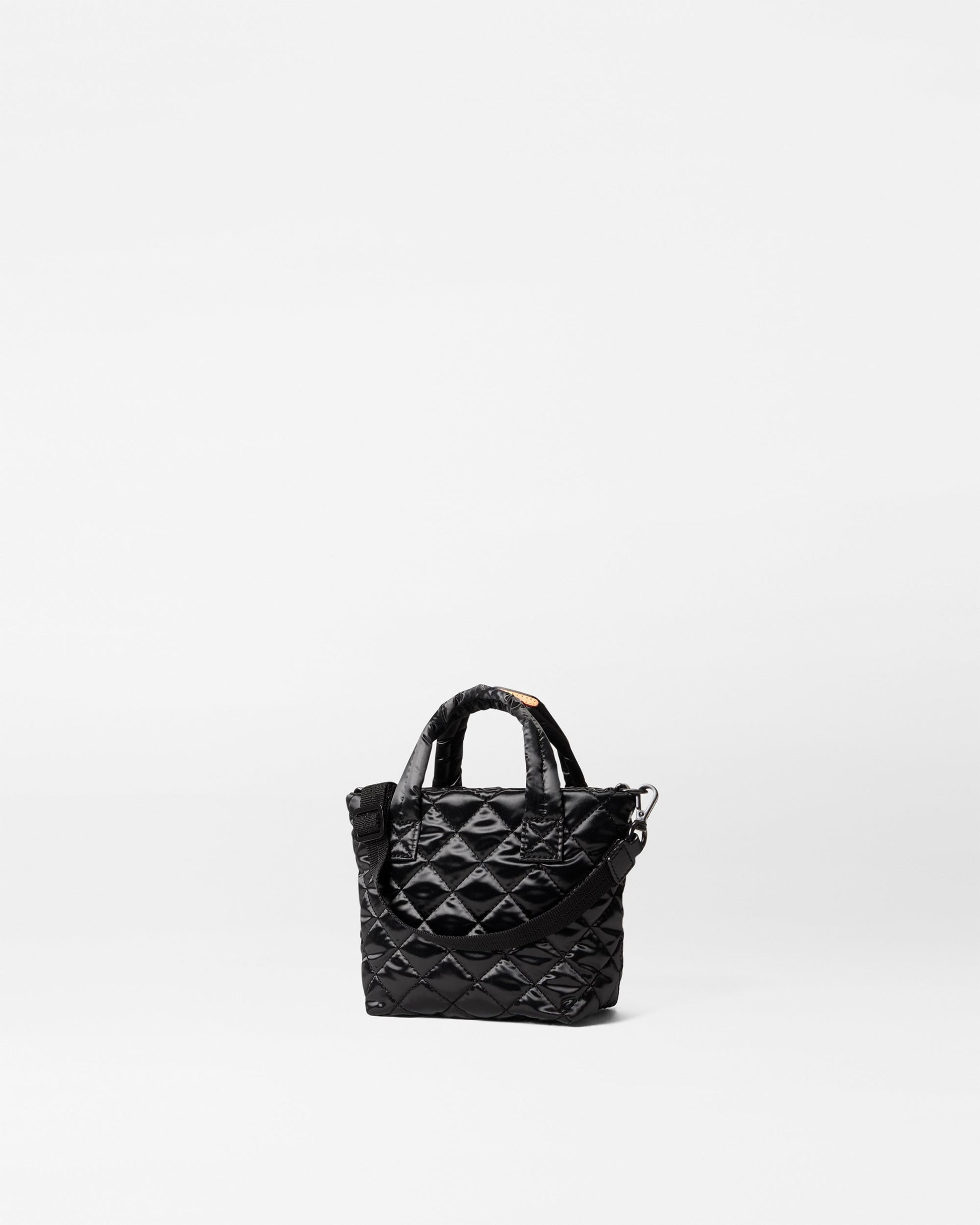 Black Liquid Petite Metro Tote Deluxe