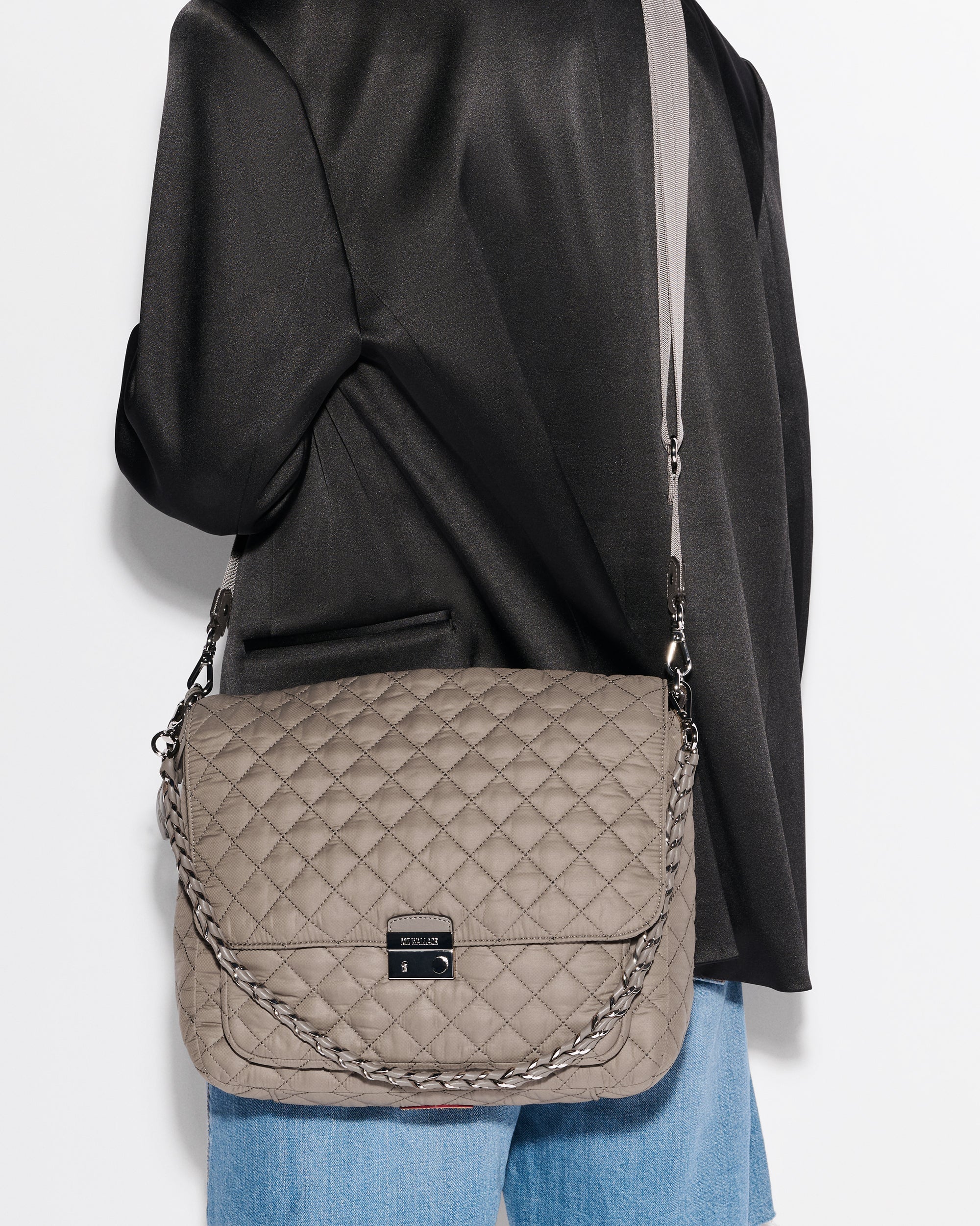 Morning Dove Large Crosby Lock Crossbody
