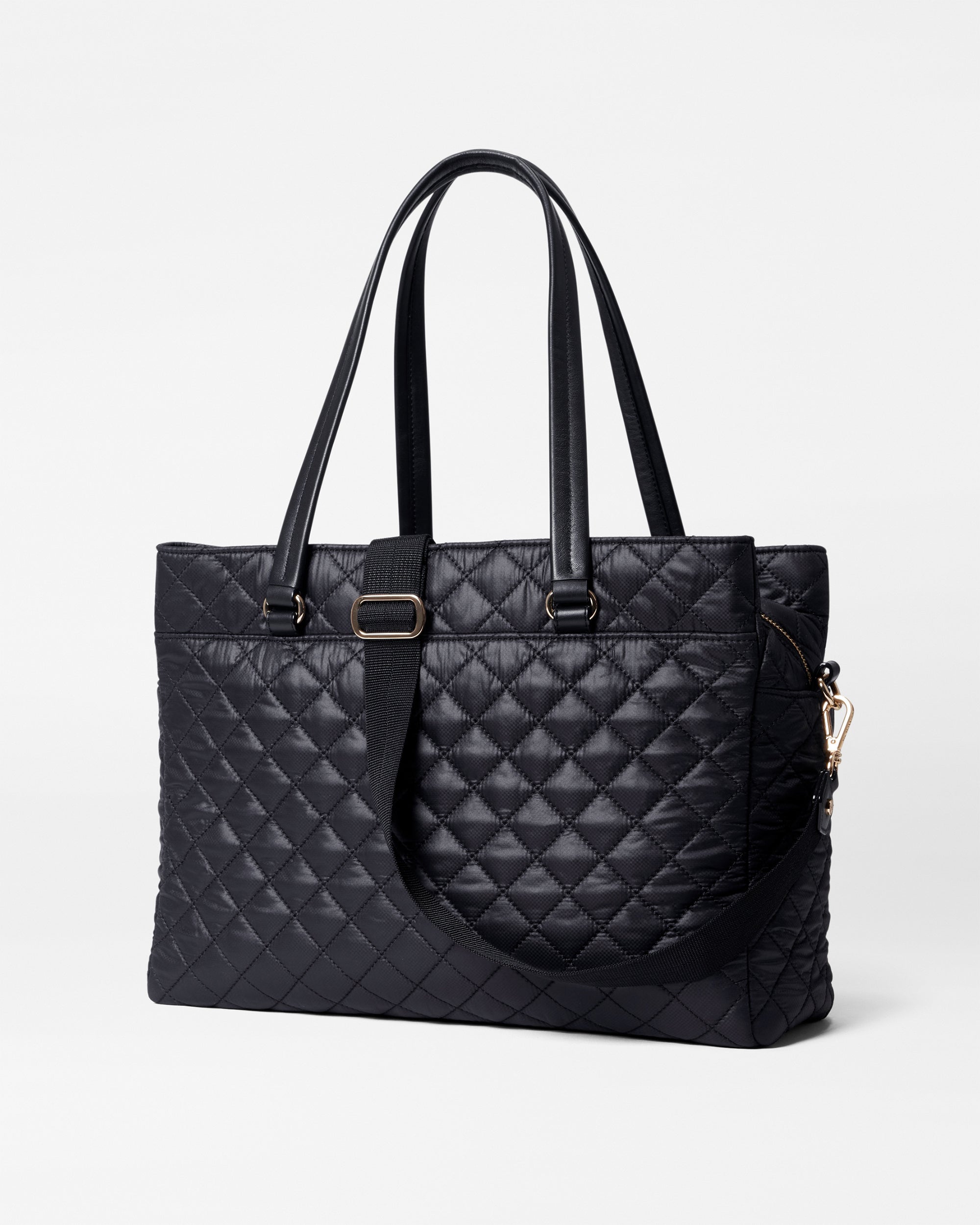 MZ Wallace Black Crosby Lock Tote Bag - Luxury Tote Handbags | MZ