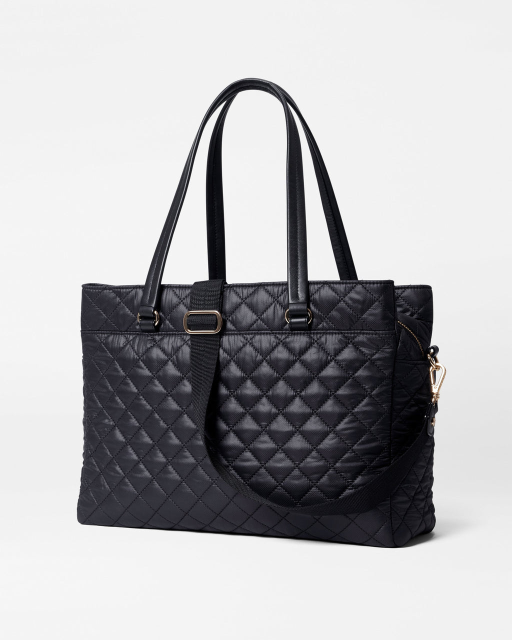 Back view of MZ Wallace Black Structured Work Bag