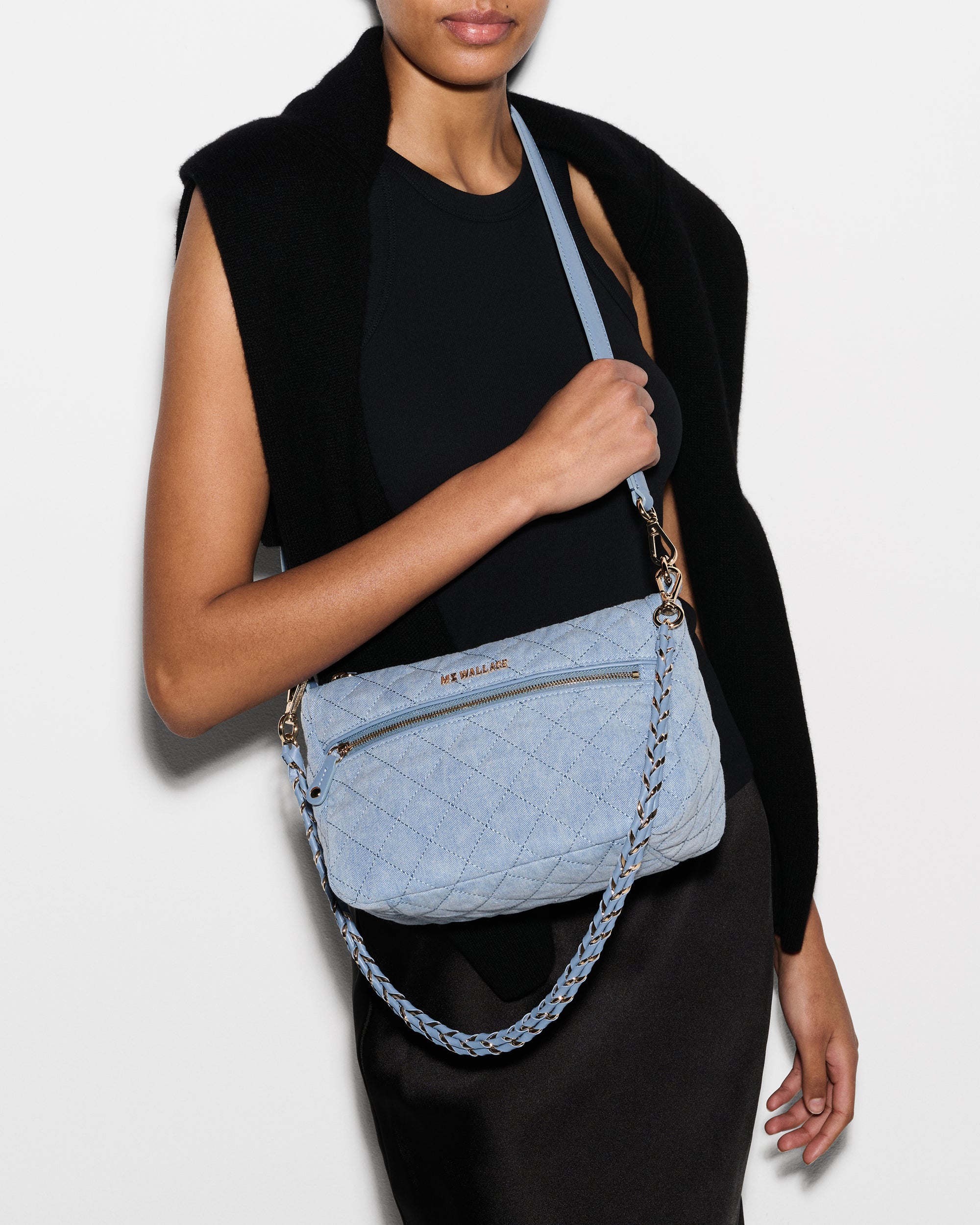 True Light Denim Crosby Ella Crossbody