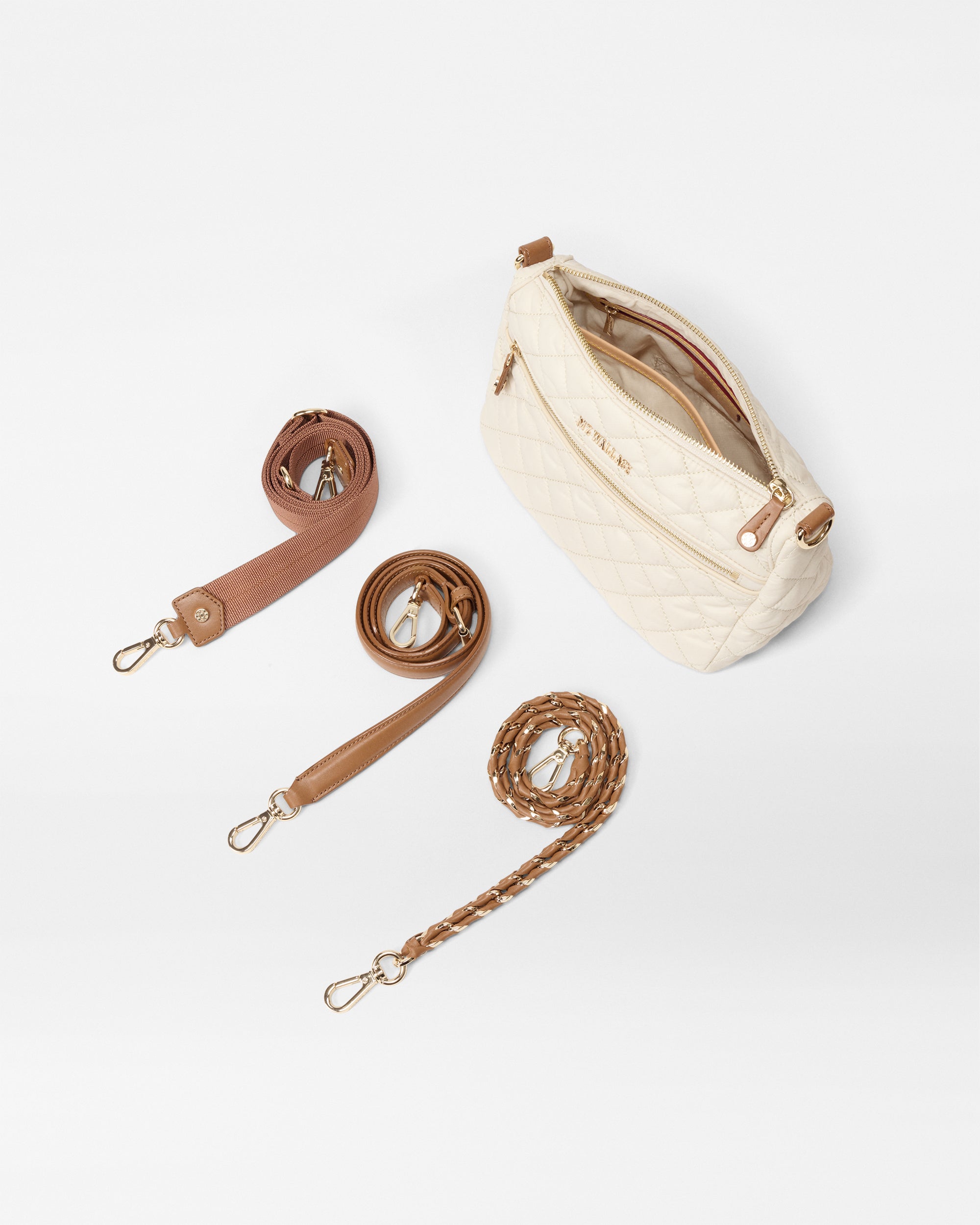 Sandshell with Brown Crosby Ella Crossbody