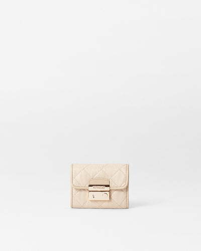 MZ Wallace Beige Small Wallet