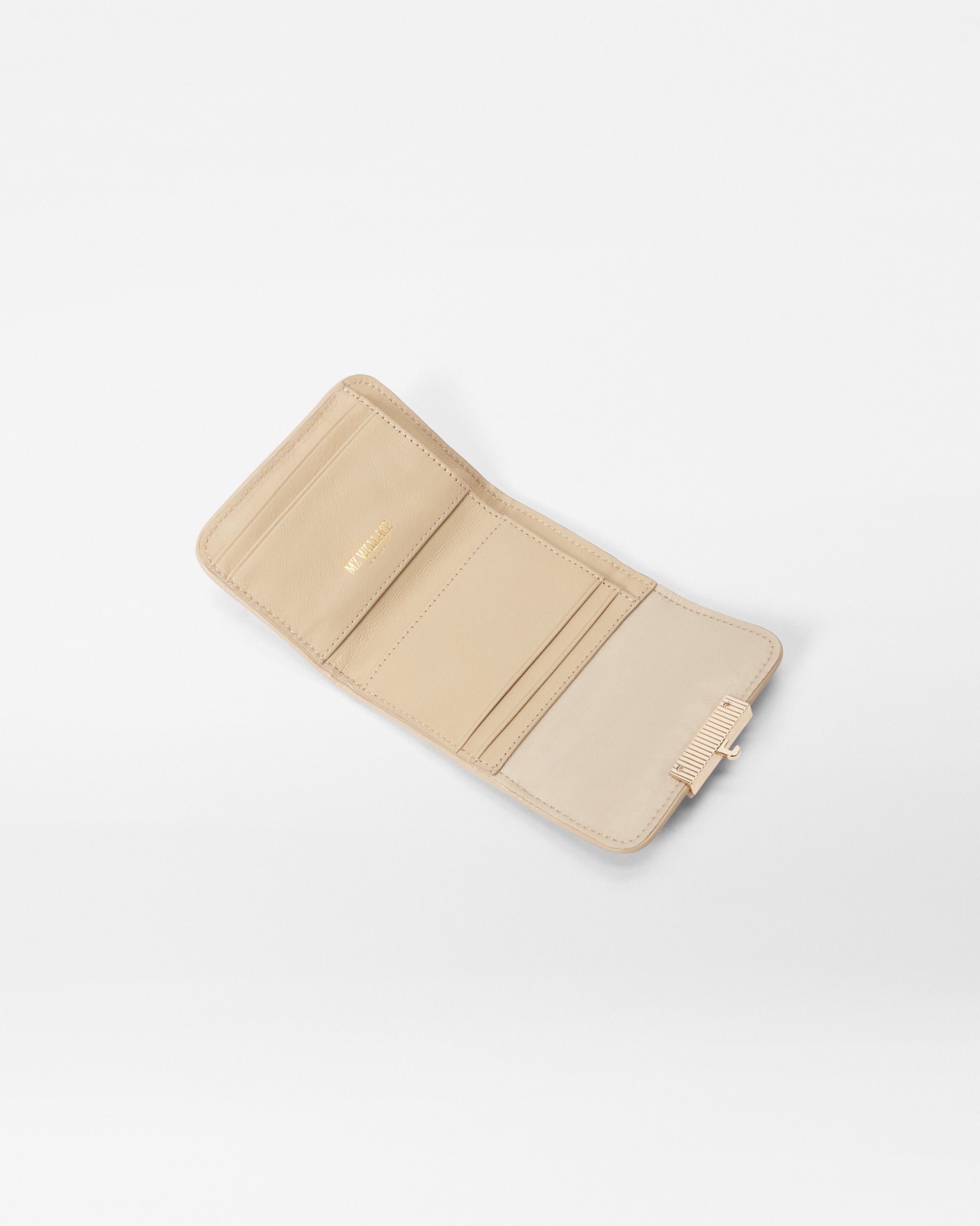 Open MZ Wallace Beige Small Wallet