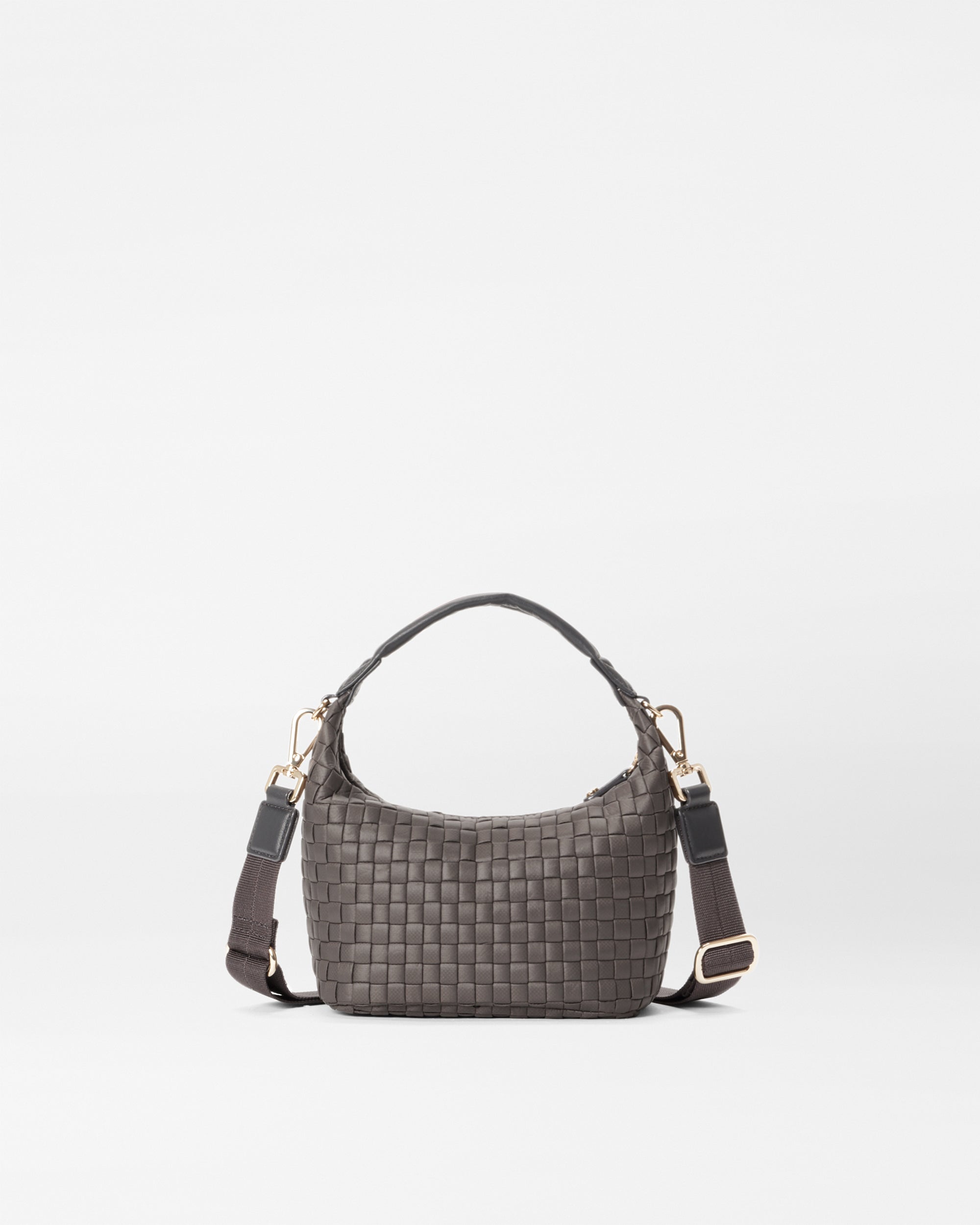 MZ Wallace Magnet Gray Mini Woven Hobo Handbag | MZ Wallace – MZ