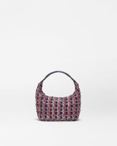 1605N2352 multi woven shimmer mini shoulder