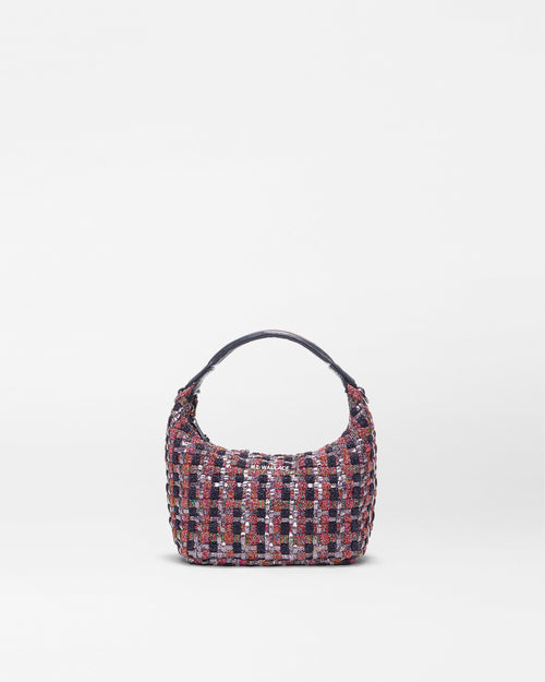 1605N2352 multi woven shimmer mini shoulder