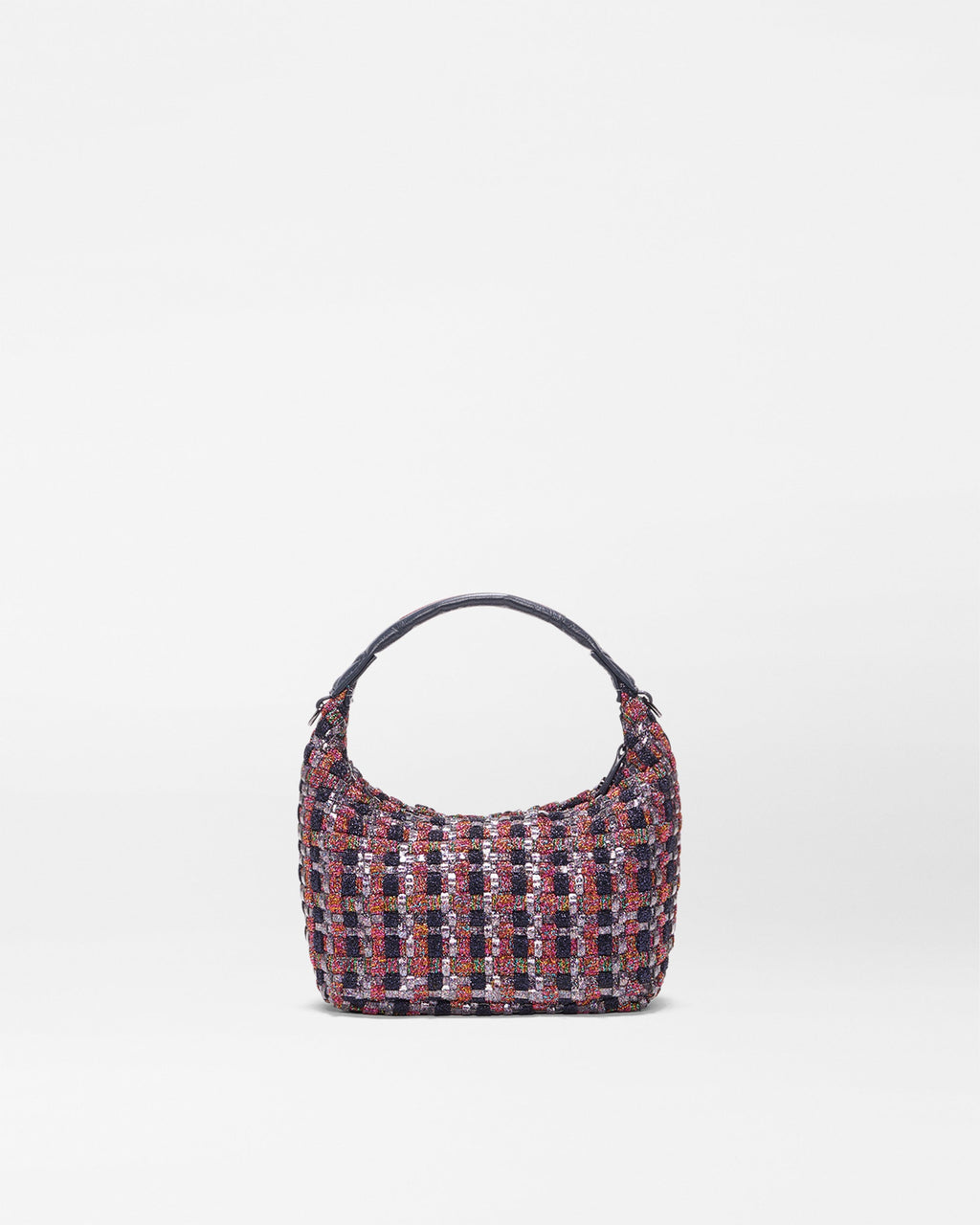 Multi Woven Shimmer Mini Woven Hobo