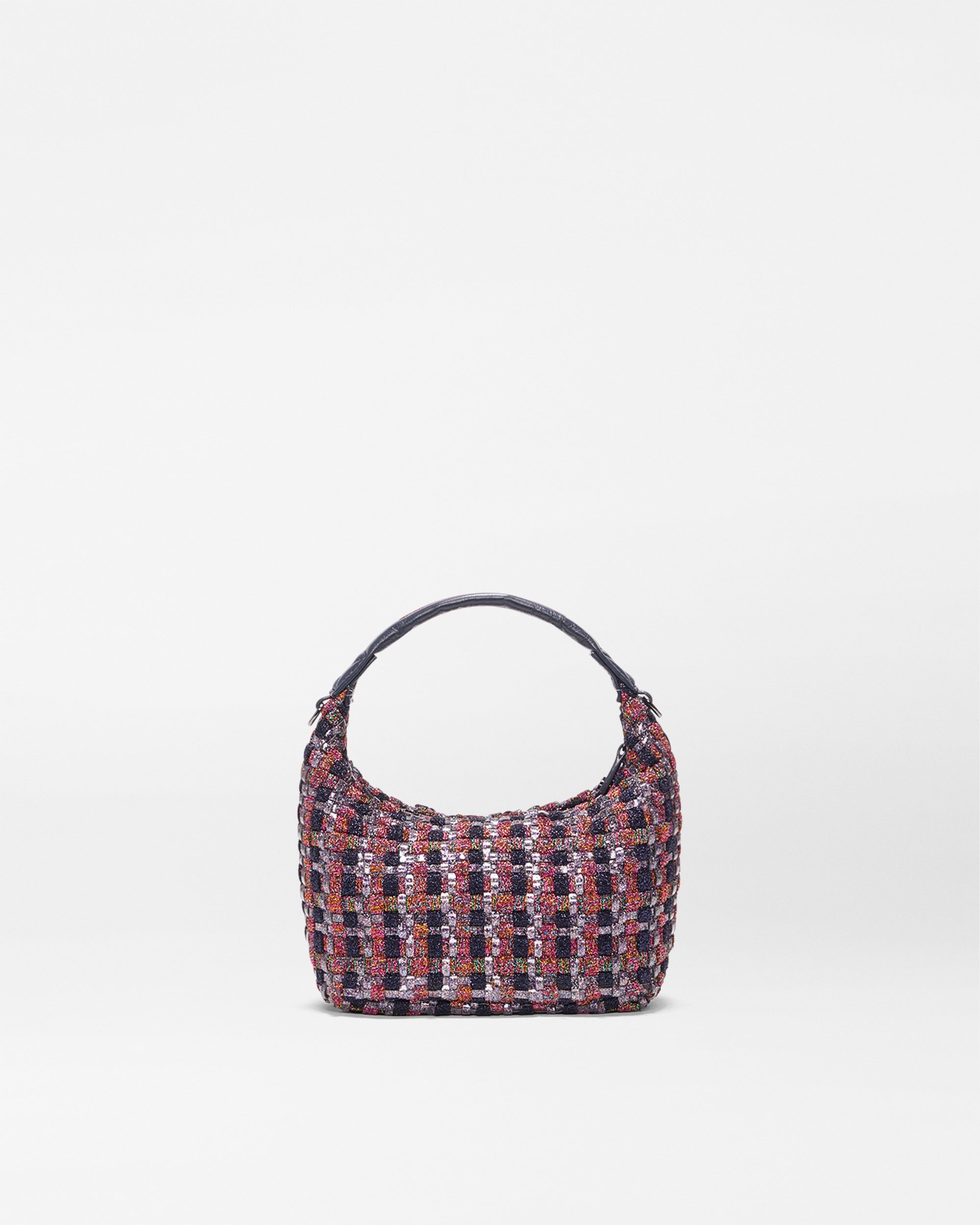 Multi Woven Shimmer Mini Woven Hobo