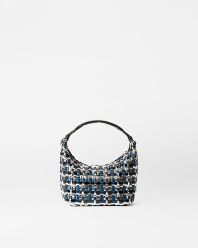 Midnight Woven Woven Mini Hobo